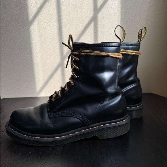 Dr. Martens Black Leather Lace-Up Boots - Picture 4 of 9